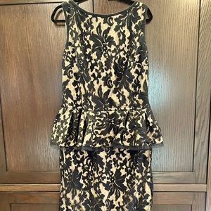 Tadashi Shoji Cocktail Dress. Fully Lined. Back Zipper.